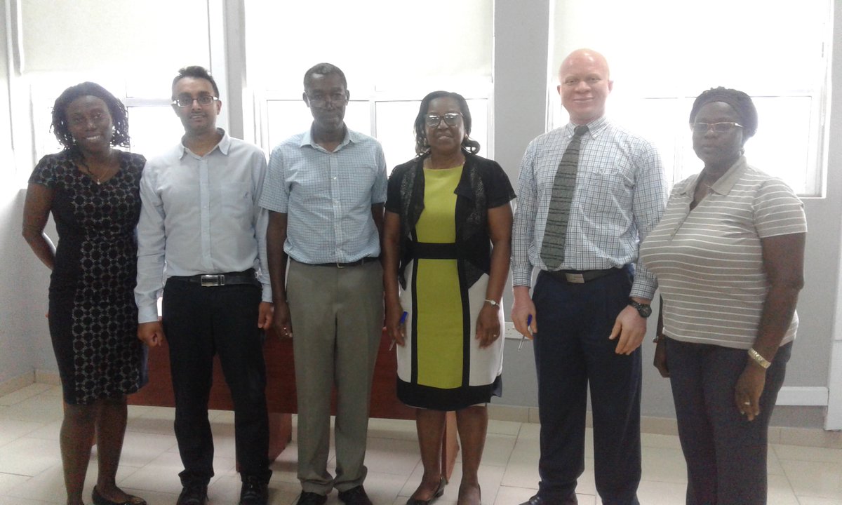 trainers at meeting in preparation for the November GC-MS workshop in Nigeria